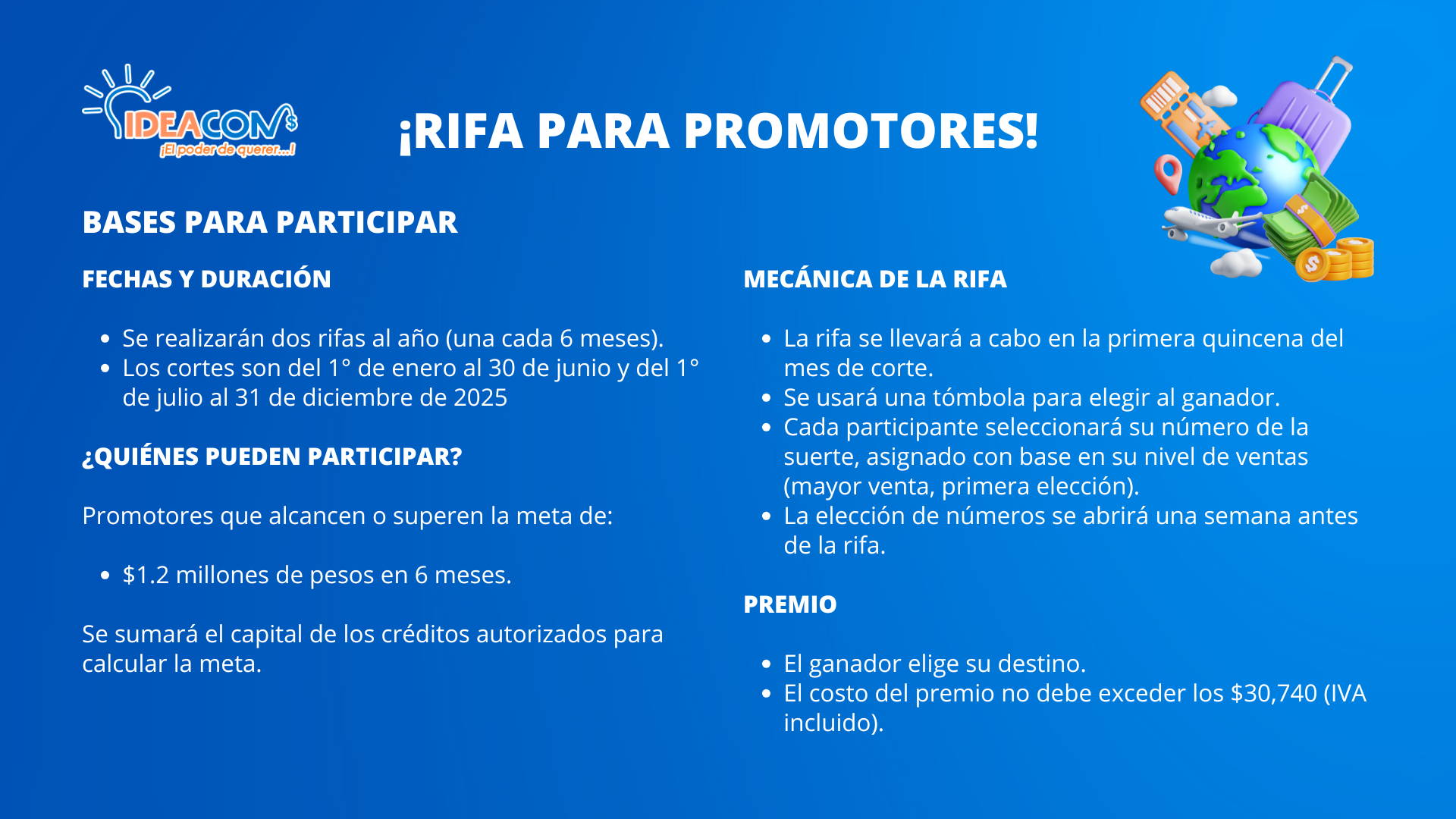 Ideacon - Rifas Promotores